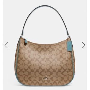 Coach Zip Shoulder Bag In Signature Canvas